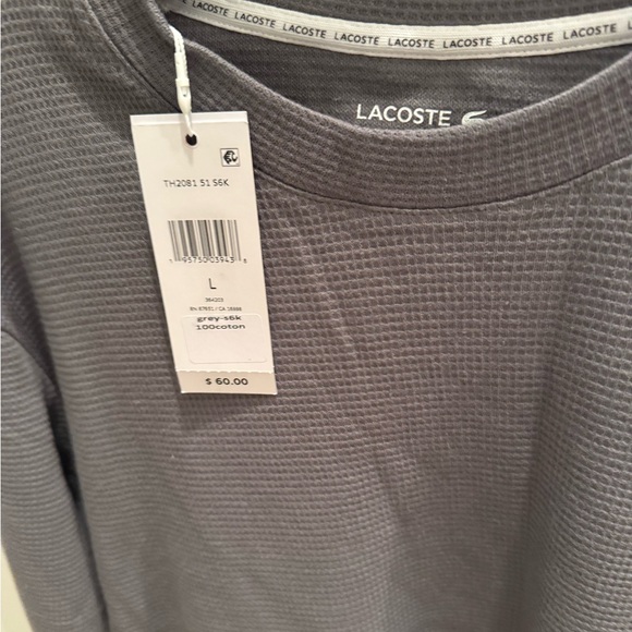 Lacoste Gray Men's Shirt - Picture 2 of 3